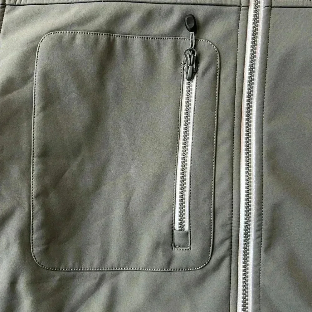 Clique Jacket Gray NFL Football All Weather Zip up Jacket Size Large